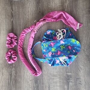 NEW! Dirty Girl by @amandaellisxo Heatless Curling Wrap & Travel Makeup Bag